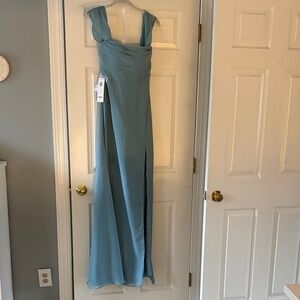 Azazie Moodie Blue Bridesmaid dress